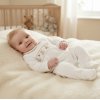 BW-13-438: Baby Unisex Teddy Smocked Velour All In One (NB-6 Months)